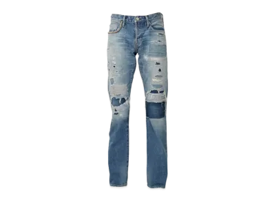 HYSTERIC GLAMOUR Trc Lowrise Slim Straight Denim Pants "Light Indigo"