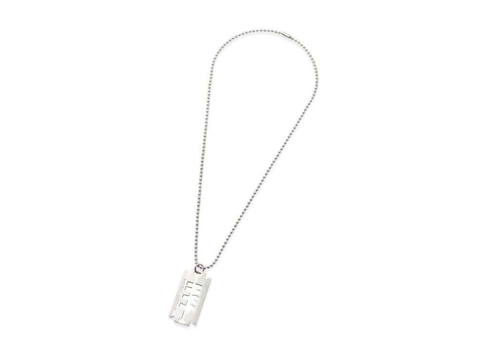 HYSTERIC GLAMOUR Razor Ball Chain Necklace "Silver"