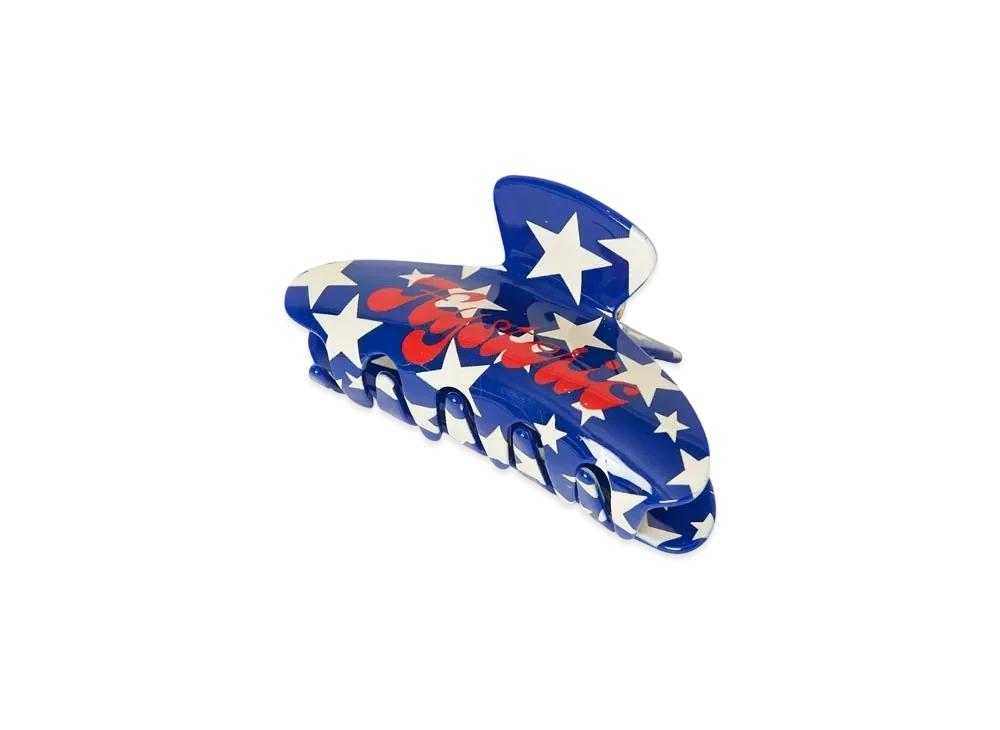 HYSTERIC GLAMOUR Classic Star Pattern Hair Clips "Blue"