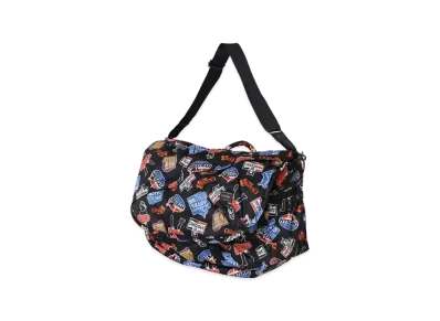 HYSTERIC GLAMOUR x PORTER Classic Stickers Pattern Messenger Bag "Black"