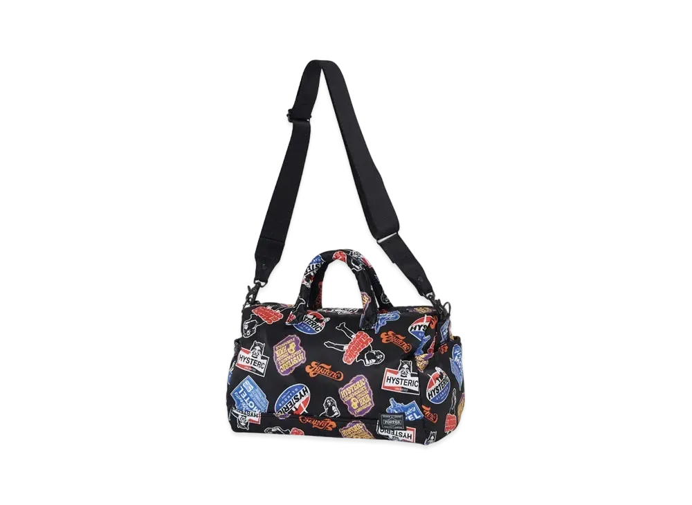 HYSTERIC GLAMOUR x PORTER Classic Stickers Pattern 2way Doctor's Bag "Black"