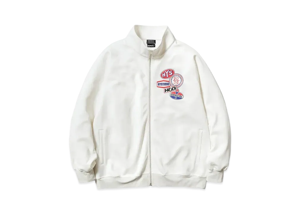 HYSTERIC GLAMOUR x genzai Collage Track Jaket "Ivory"