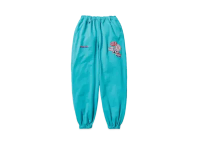 HYSTERIC GLAMOUR x genzai Collage Wide Sweat Pants "Turquoise"