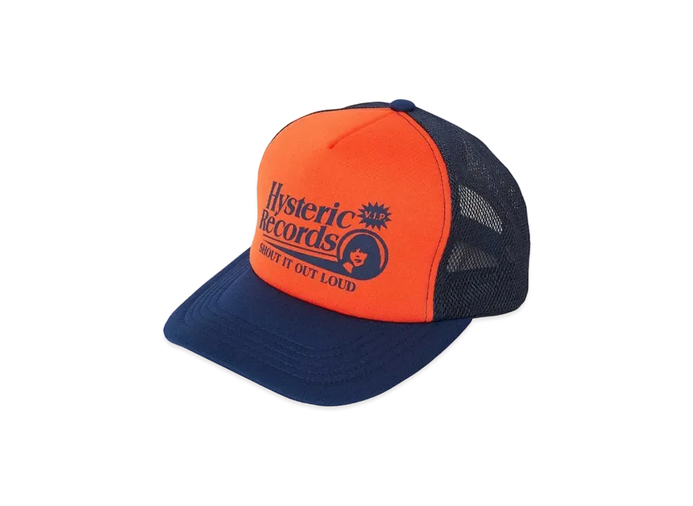 HYSTERIC GLAMOUR Hysteric Records Mesh Cap "Navy"