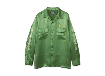 HYSTERIC GLAMOUR Black Panther Embroidery Souvenir Shirt "Green"