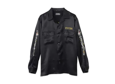 HYSTERIC GLAMOUR Black Panther Embroidery Souvenir Shirt "Black"