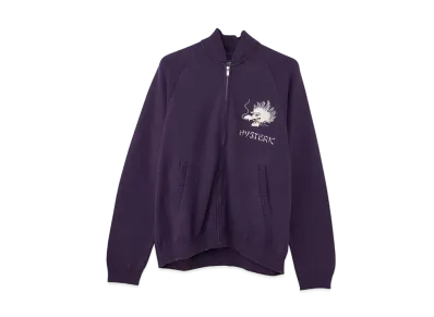 HYSTERIC GLAMOUR Dragon Head Embroidery Jumper "Purple"