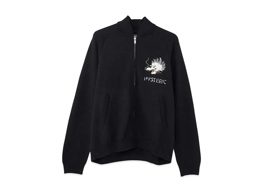 HYSTERIC GLAMOUR Dragon Head Embroidery Jumper "Black"
