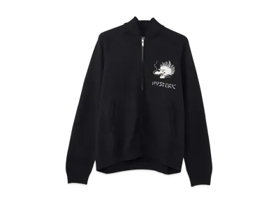 HYSTERIC GLAMOUR Dragon Head Embroidery Jumper "Black"