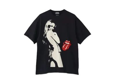 HYSTERIC GLAMOUR x THE ROLLING STONES HYS Tongue Tee "Black"