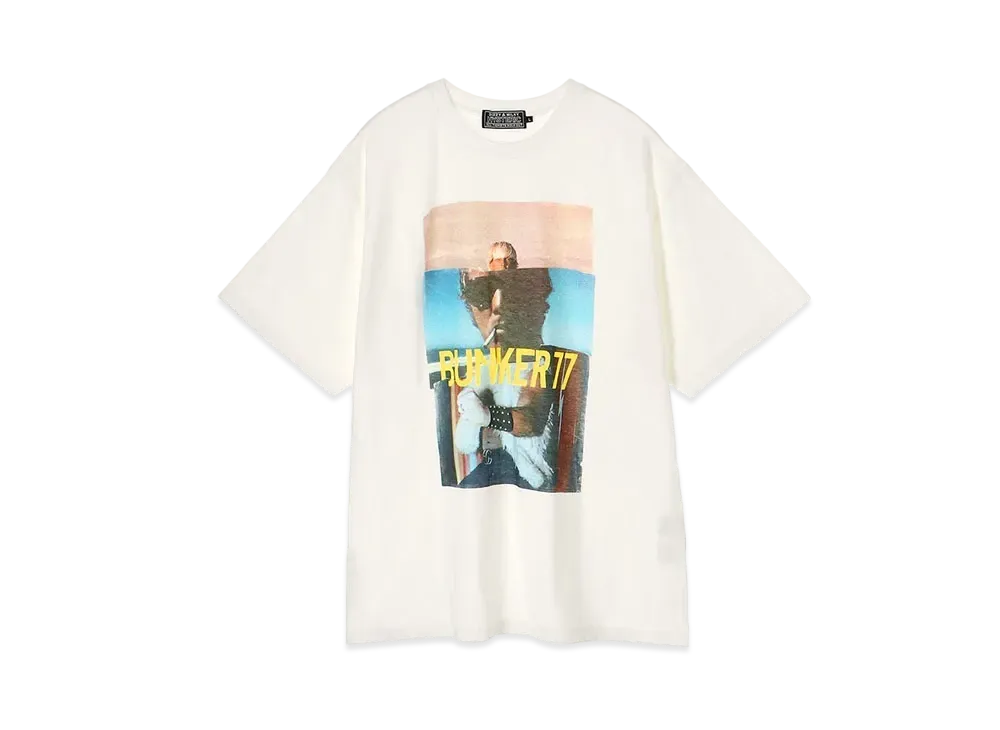 HYSTERIC GLAMOUR x BUNKER 77 Round2 Tee "White"