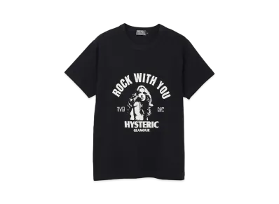 HYSTERIC GLAMOUR Rock W You Tee "Black"