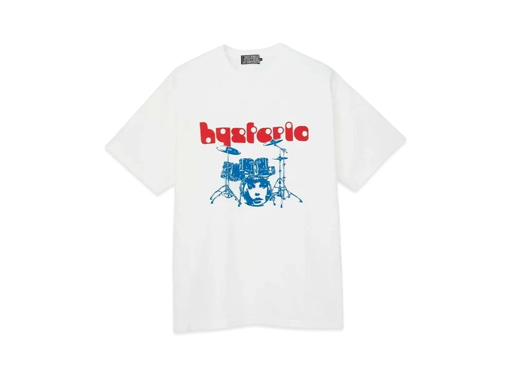 HYSTERIC GLAMOUR Drum Kit T-Shirt "White"