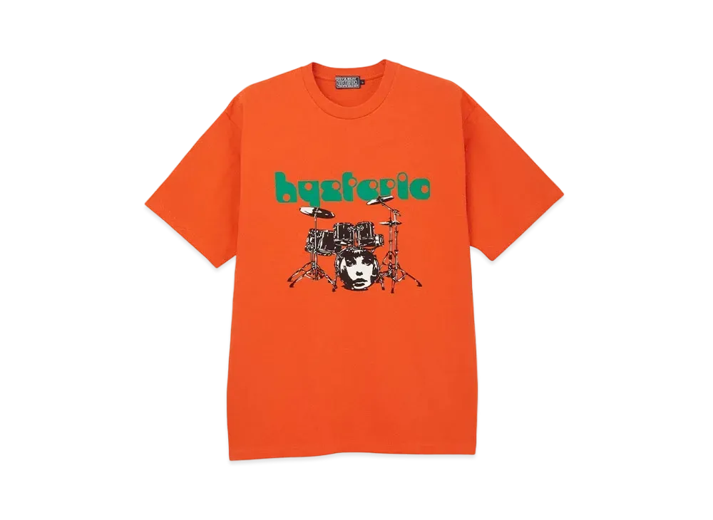 HYSTERIC GLAMOUR Drum Kit T-Shirt "Orange"
