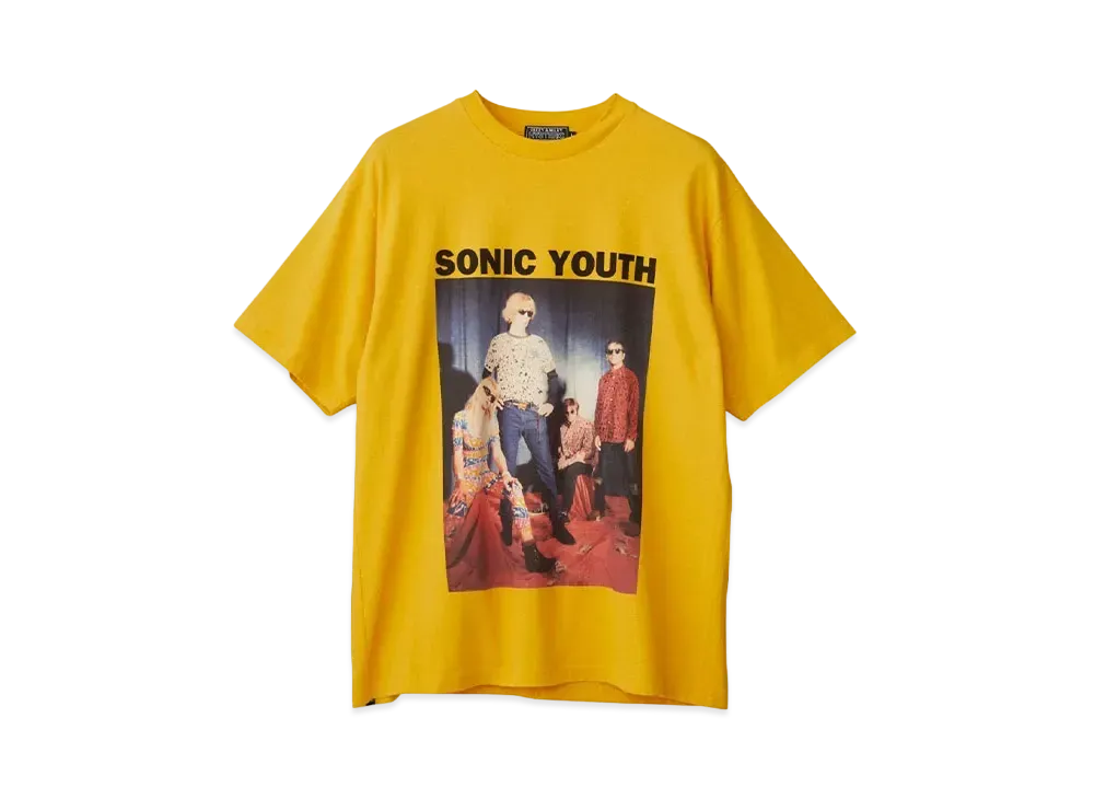 HYSTERIC GLAMOUR Sonic Youth/Oct 1991 At Tyo T-Shirt "Yellow"