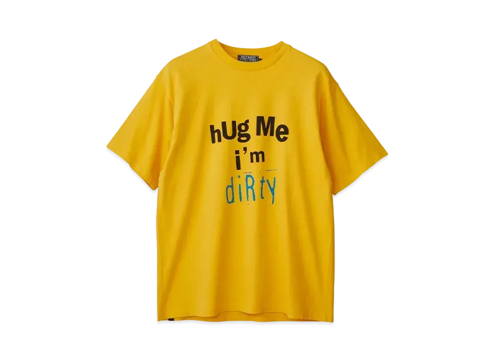 HYSTERIC GLAMOUR Sonic Youth/Hug Me Dirty T-Shirt "Yellow"