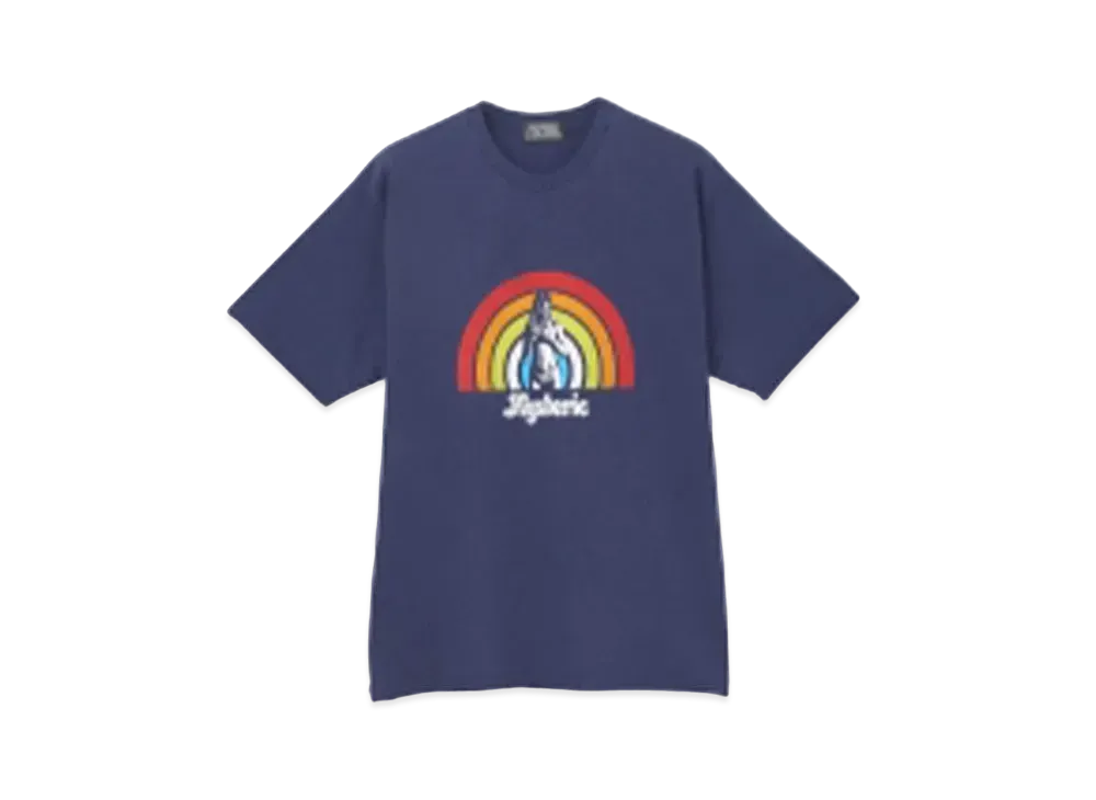 HYSTERIC GLAMOUR Hysteric Raibow T-Shirt "Navy"