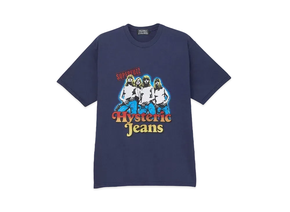 HYSTERIC GLAMOUR Hysteric Jeans T-Shirt "Navy"