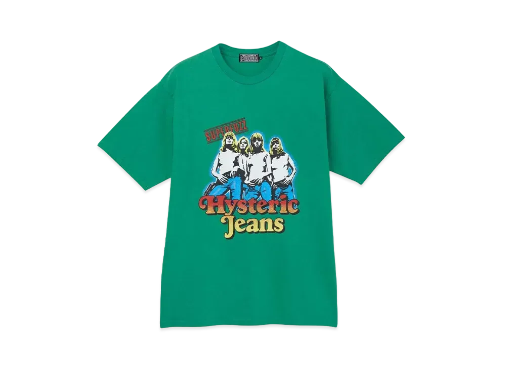 HYSTERIC GLAMOUR Hysteric Jeans T-Shirt "Green"