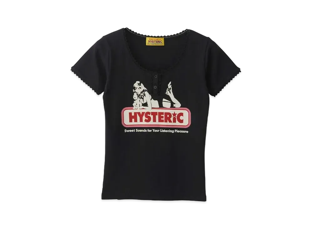 HYSTERIC GLAMOUR Sweet Sounds Chibi T-Shirt "Black"
