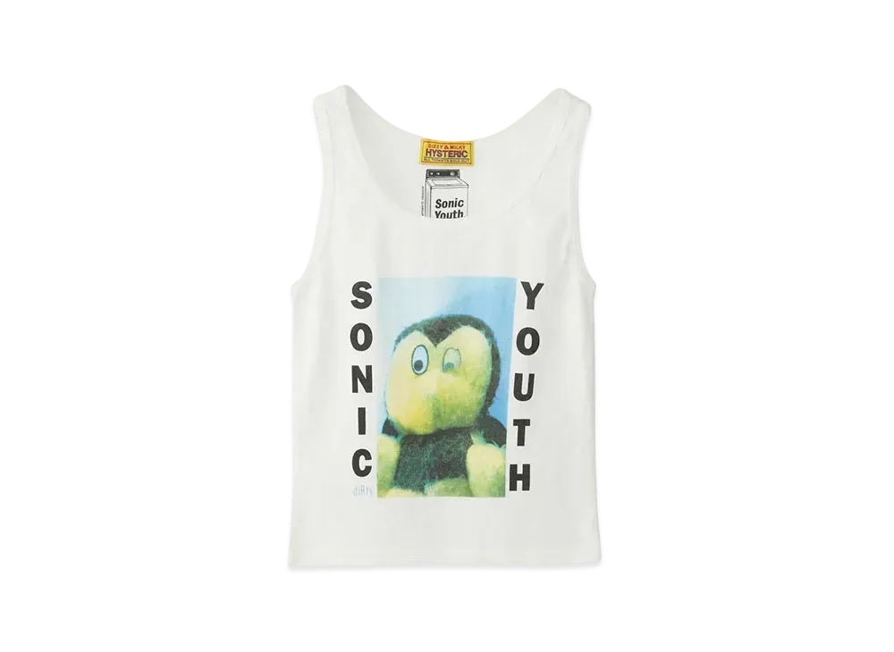 HYSTERIC GLAMOUR Sonic Youth/Dirty Tank Top "White"