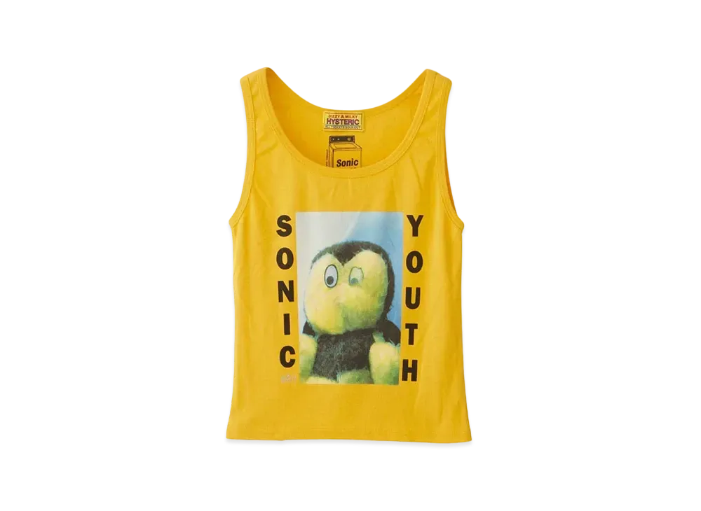 HYSTERIC GLAMOUR Sonic Youth/Dirty Tank Top "Yellow"