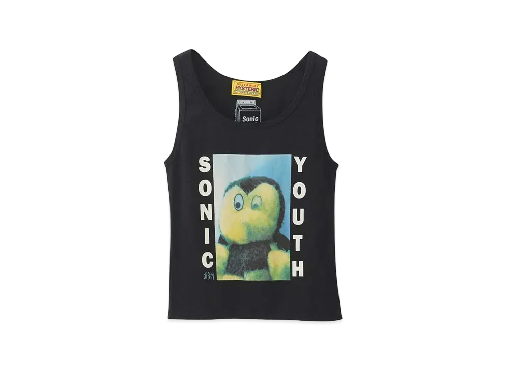 HYSTERIC GLAMOUR Sonic Youth/Dirty Tank Top "Black"