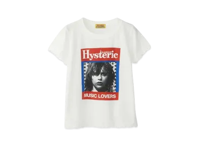 HYSTERIC GLAMOUR HG Music Magazine T-Shirt "White"