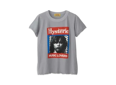 HYSTERIC GLAMOUR HG Music Magazine T-Shirt "Gray"