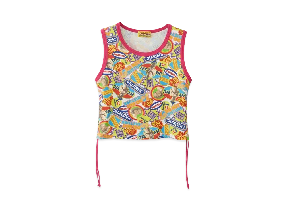 HYSTERIC GLAMOUR Typical Hysteric Pattern Tank Top "Multi"