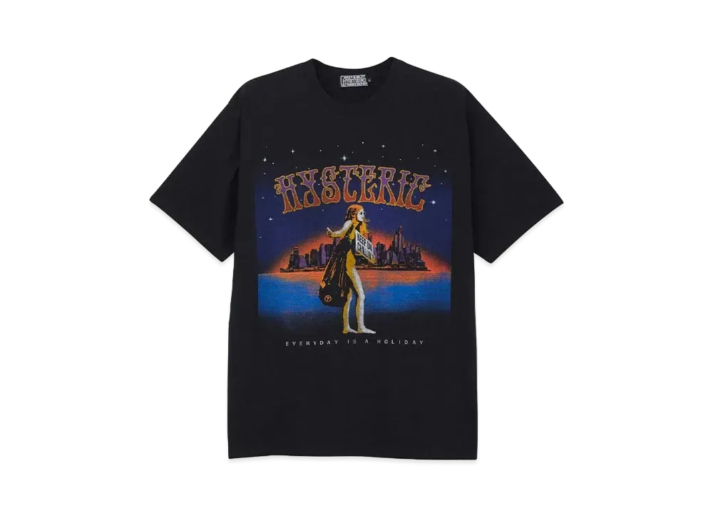 HYSTERIC GLAMOUR Keep On Chillin' T-Shirt "Black"