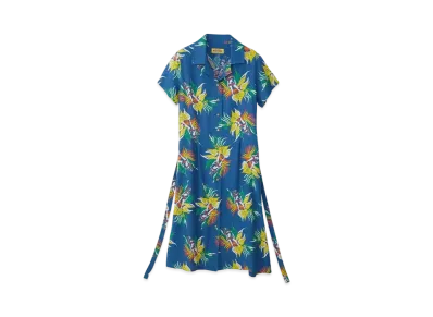 HYSTERIC GLAMOUR Tropic Ladyland Pattern Aloha One Piece "Blue"