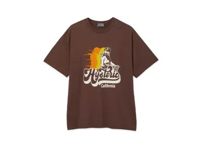 HYSTERIC GLAMOUR California 70 T-Shirt "Brown"