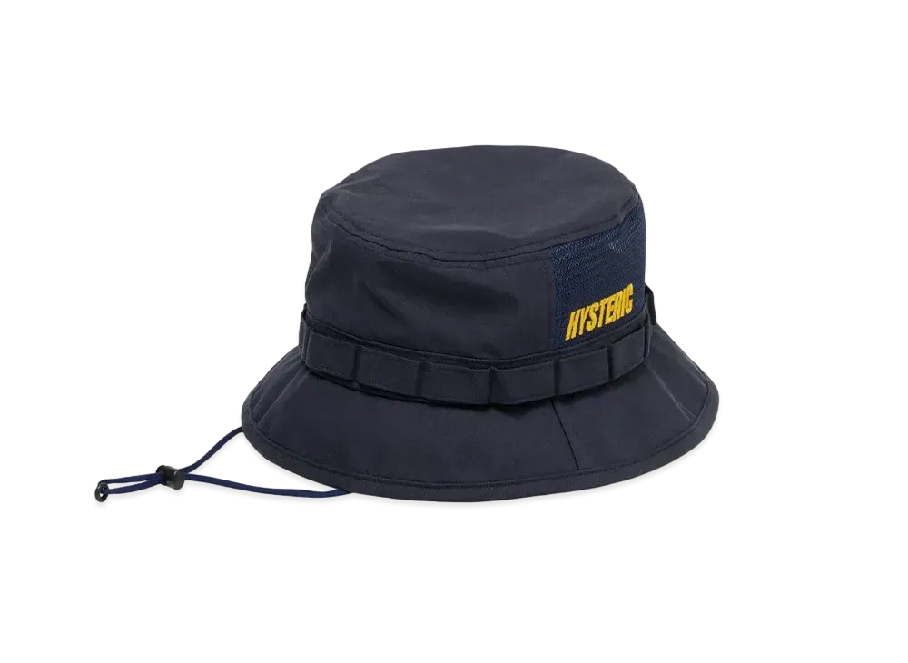 HYSTERIC GLAMOUR Logo Embroidered Adventure Hat "Navy"