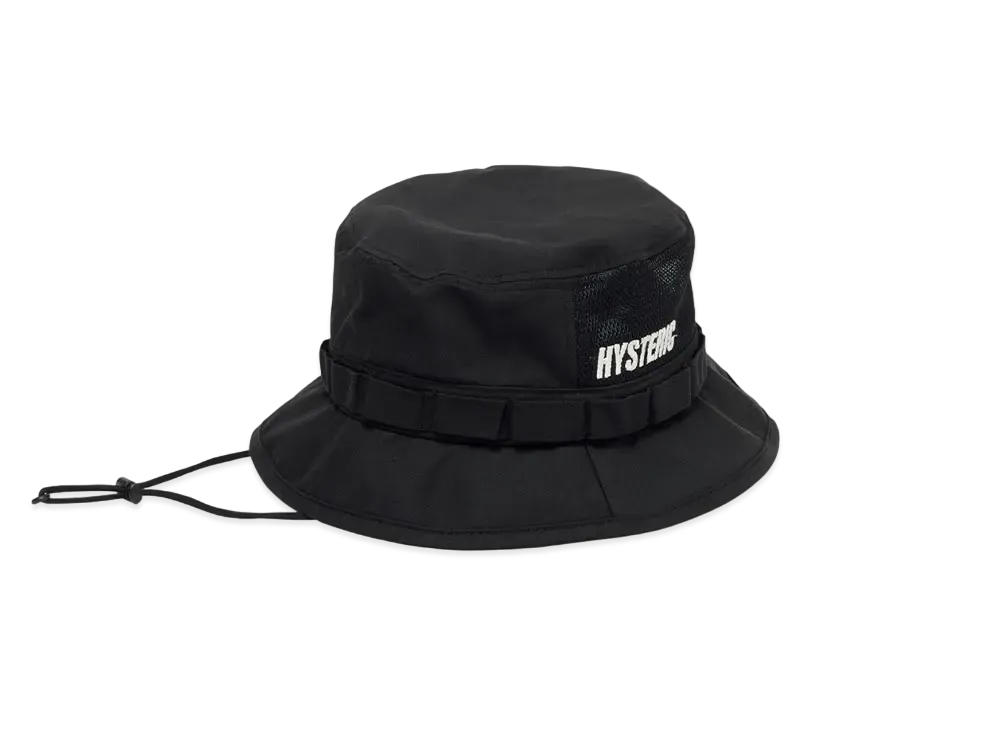 HYSTERIC GLAMOUR Logo Embroidered Adventure Hat "Black"