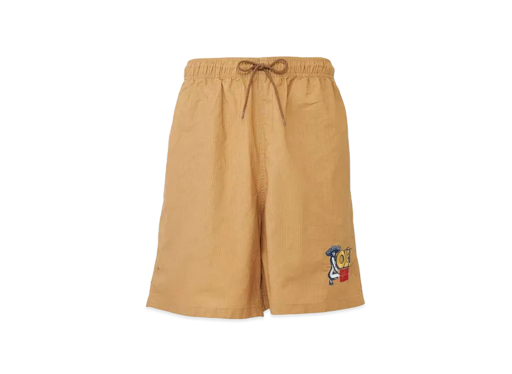 HYSTERIC GLAMOUR Hysteric OLE Embroidery Easy Wide Shorts "Beige"