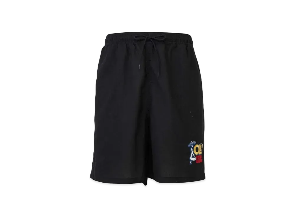 HYSTERIC GLAMOUR Hysteric OLE Embroidery Easy Wide Shorts "Black"