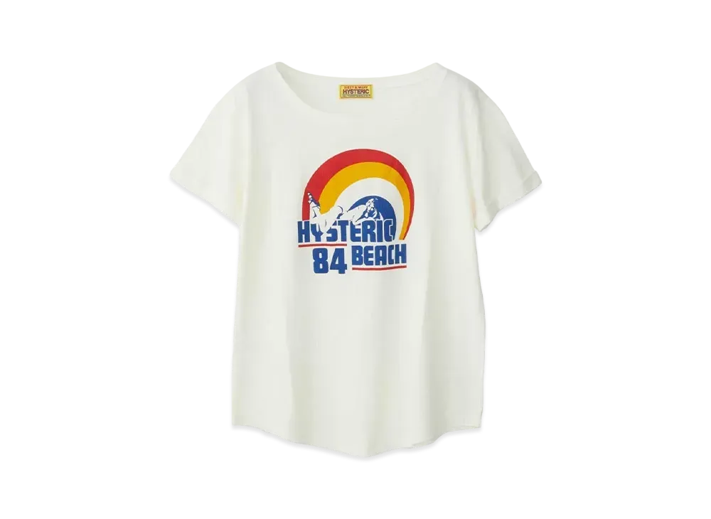 HYSTERIC GLAMOUR Hysteric Beach T-Shirt "White"