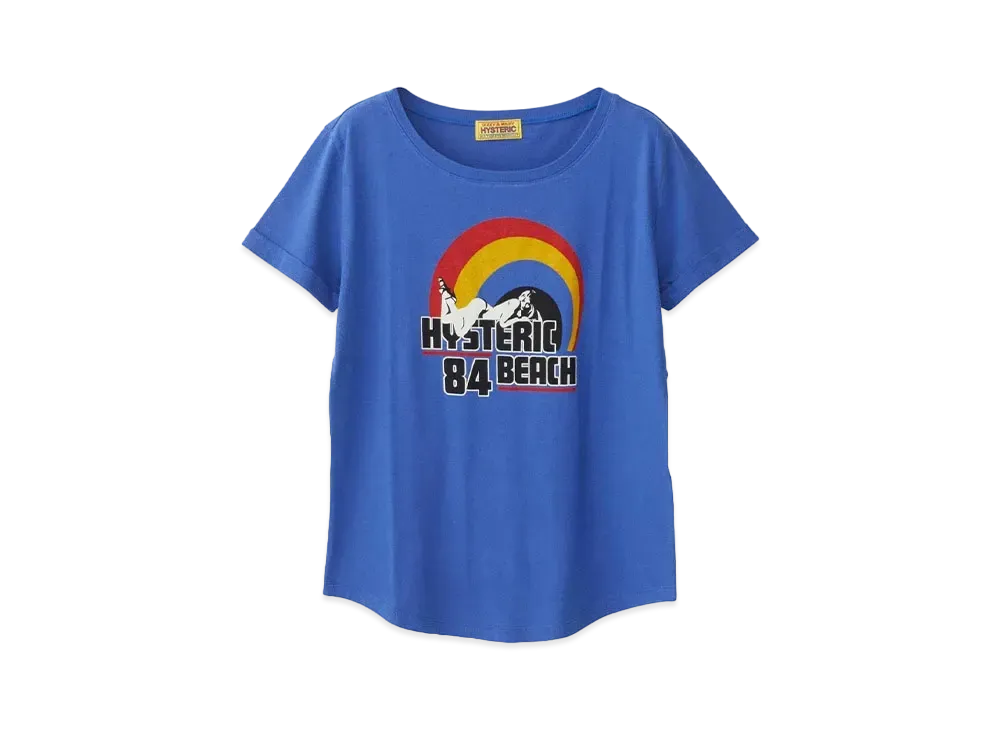 HYSTERIC GLAMOUR Hysteric Beach T-Shirt "Blue"