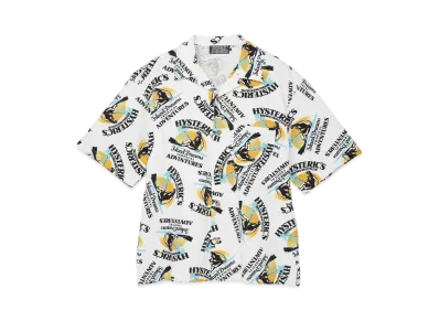 HYSTERIC GLAMOUR Island Dreams Pattern Shirt "White"
