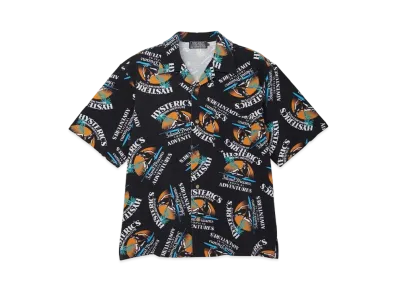 HYSTERIC GLAMOUR Island Dreams Pattern Shirt "Black"