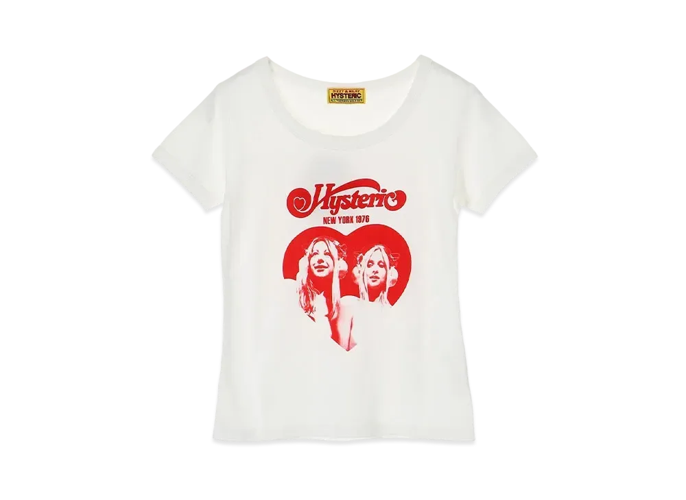 HYSTERIC GLAMOUR Hysteric Heart Chibi Tee "White"