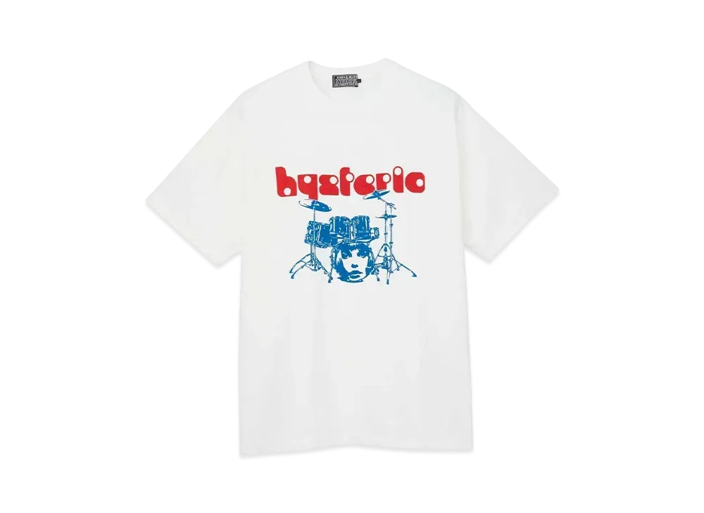 HYSTERIC GLAMOUR Drum Kit Tee "White"