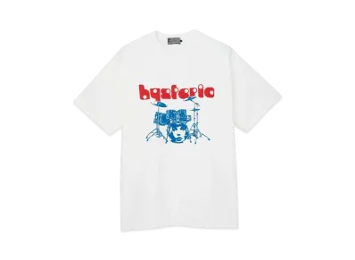 HYSTERIC GLAMOUR Drum Kit Tee "White"