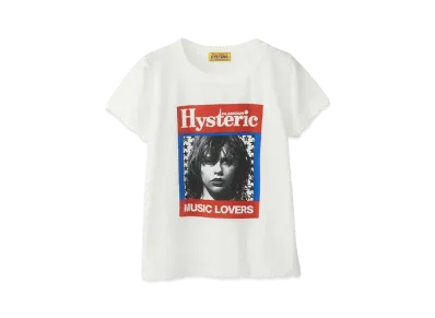 HYSTERIC GLAMOUR HG Music Magazine Tee "White"
