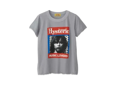 HYSTERIC GLAMOUR HG Music Magazine Tee "Gray"