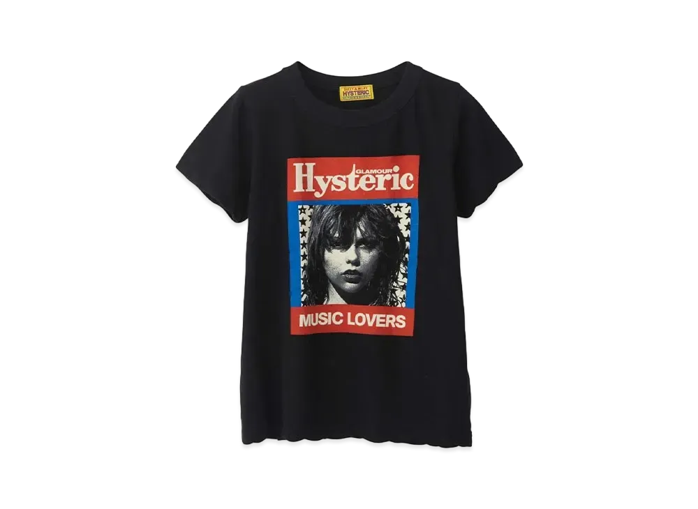 HYSTERIC GLAMOUR HG Music Magazine Tee "Black"