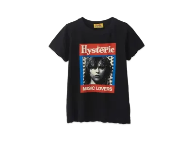 HYSTERIC GLAMOUR HG Music Magazine Tee "Black"