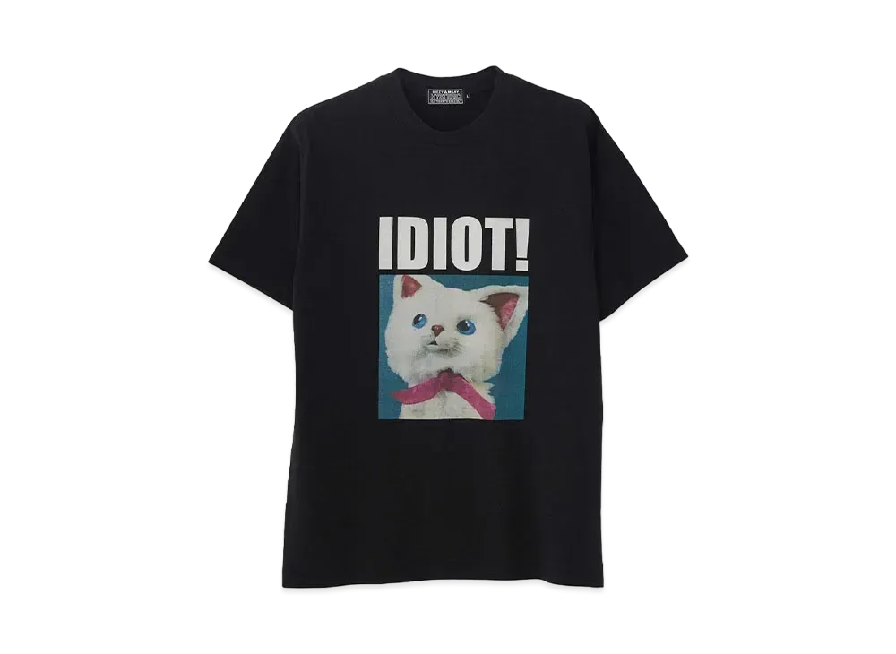 HYSTERIC GLAMOUR Idiot Cat Tee "Black"