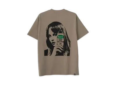 HYSTERIC GLAMOUR Graffiti Girl Tee "Khaki"